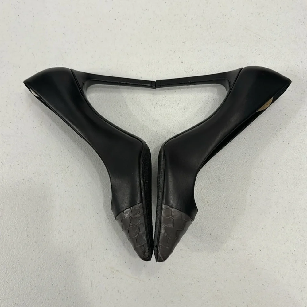 Saint Laurent Paris Janis Python Cap Pointy Pump heels - Picture 4 of 10